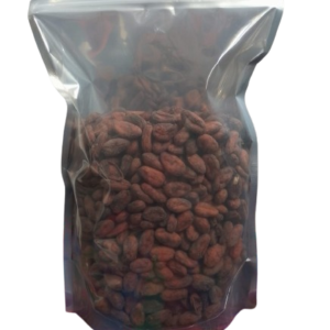 Bolsa metálica de 1kg de Cacao fino de Aroma (Fermentado) de la Cooperativa Agroecológica Rayen de la Región del Soconusco